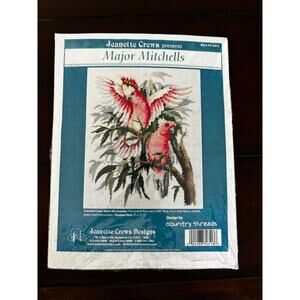 Vintage Jeanette Crews Major Mitchells Counted Cross Stitch‎ Kit NEW Cockatoo